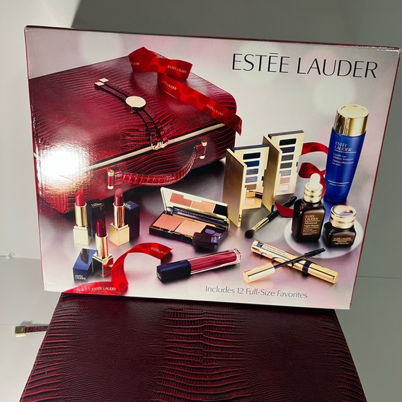 Estee Lauder Gift Set serum makeup eye serum lipstick mascara makeup remover NIB - Picture 4 of 16